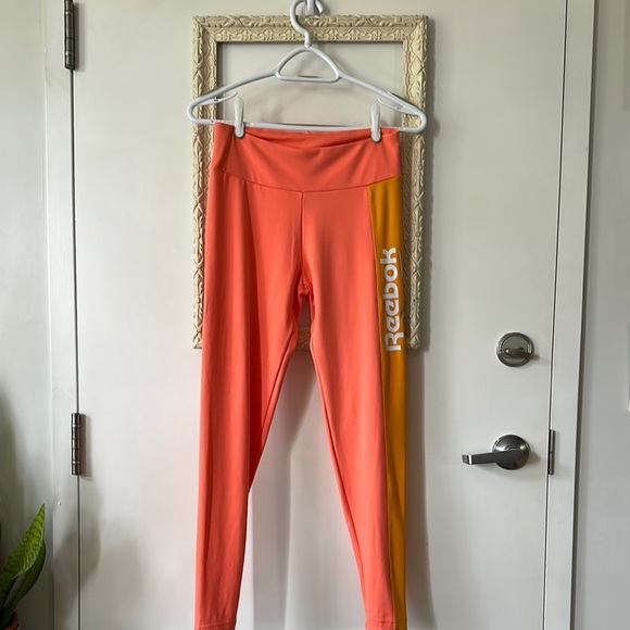REEBOK | Coral and Yellow Leggings - Picture 2 of 10